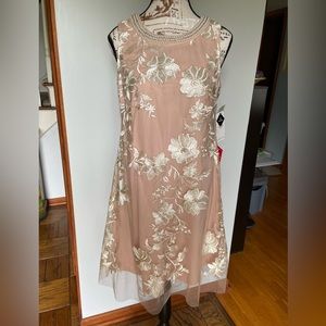 NWT SD Collection Floral Embroidered Pink Dress, Size 6P